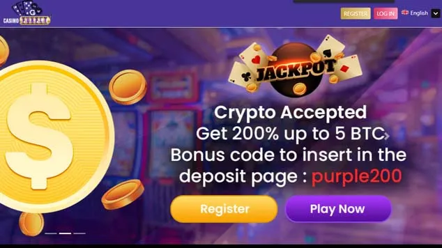 Casino Purple Homepage
