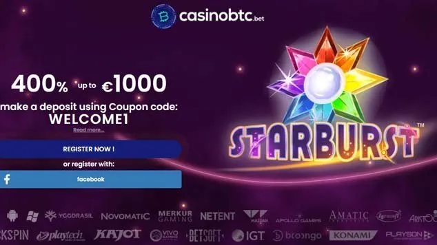CasinoBTC Landing Page