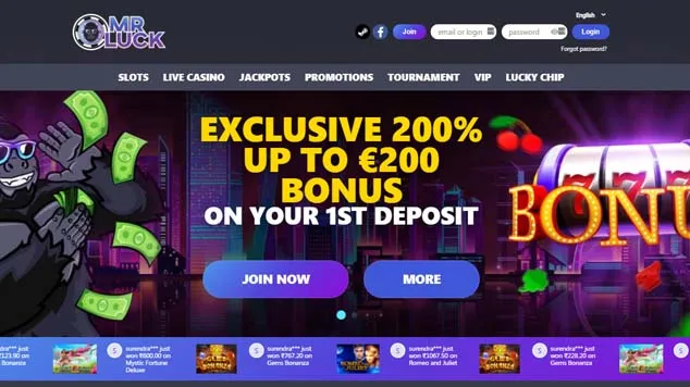 MrLuck Casino Bonus