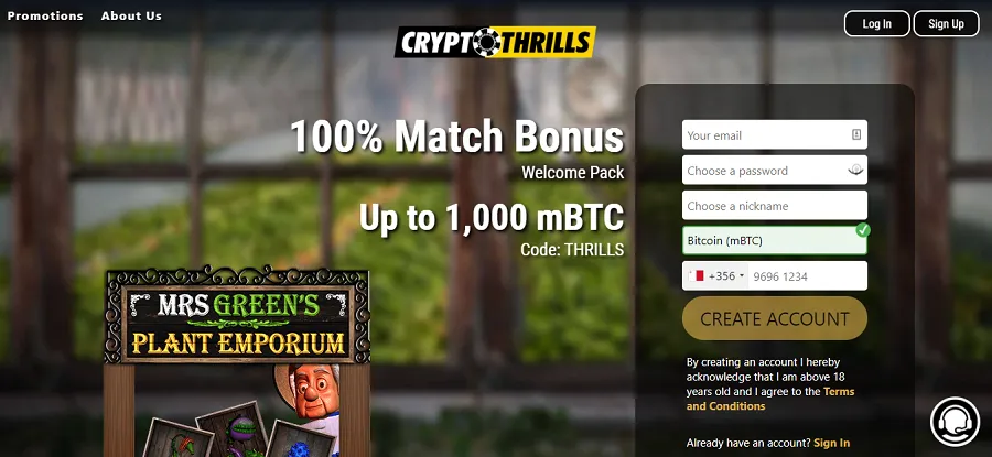 crypto trills homepage