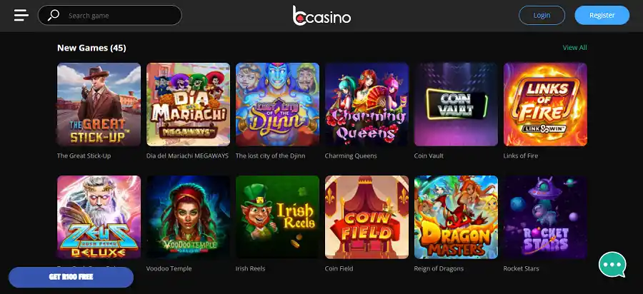 BCasino No Deposit Bonus & 100 FREE Spins | Playcasino