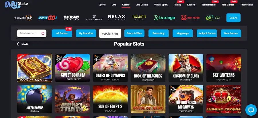 Mystake casino slot games