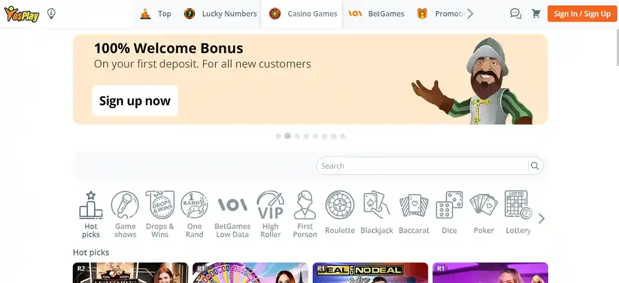 Yesplay casino bonus