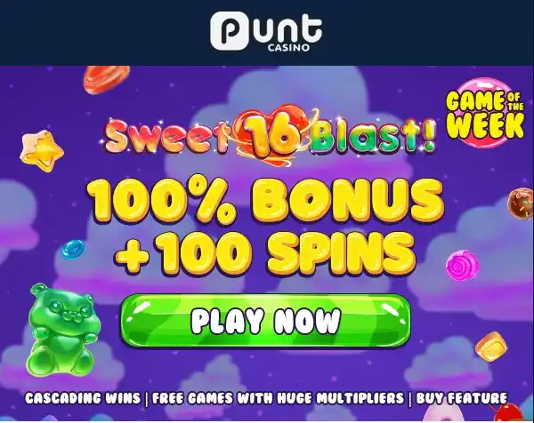 punt casino game of the week free spins