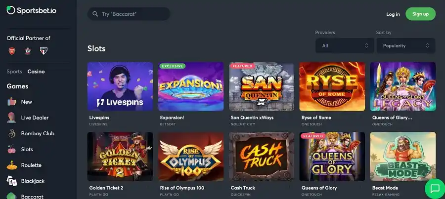 Sportsbet.io slots