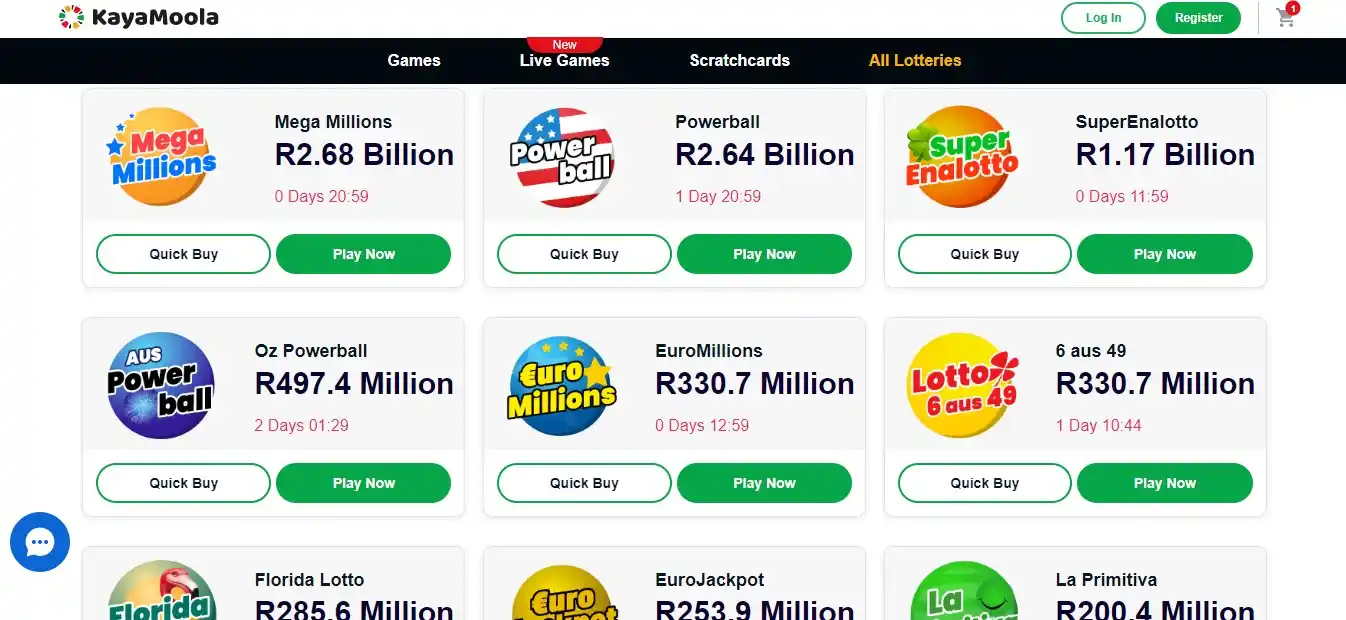 Kayamoola lotteries