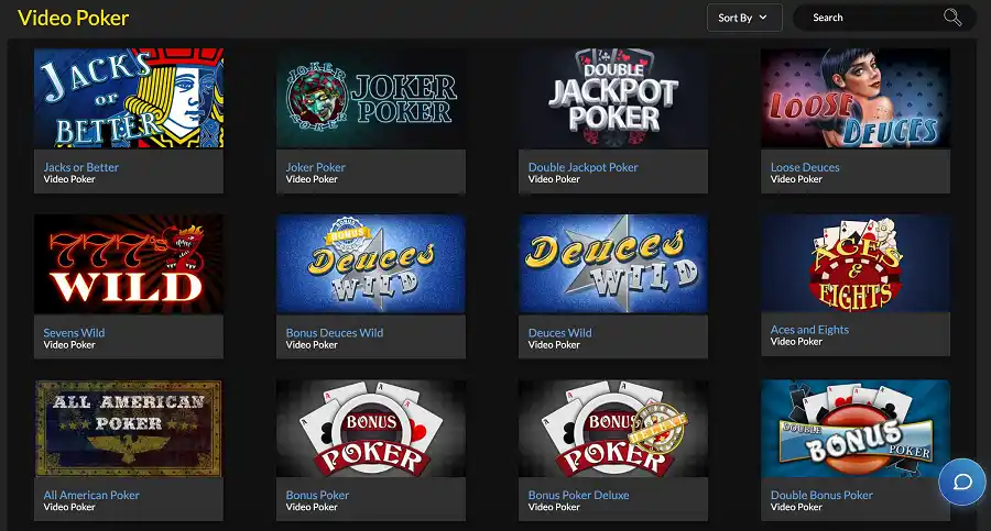 Yebo casino video poker