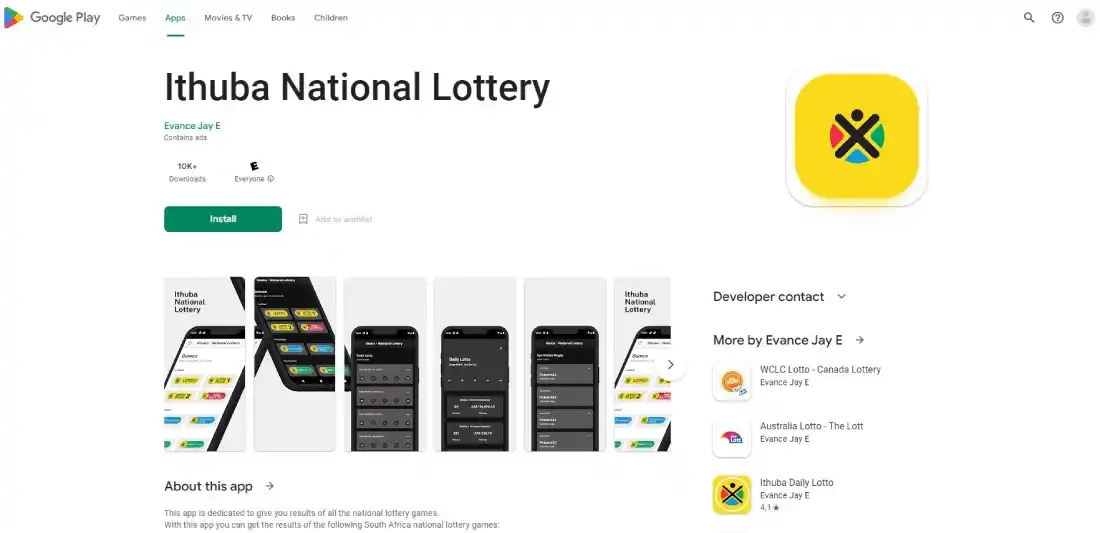Ithuba lotto app download Google Play Store - Android
