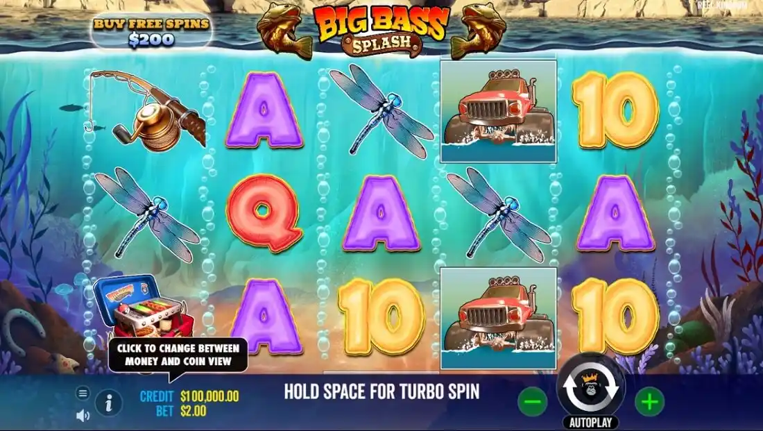 Big bass splash game screenshot