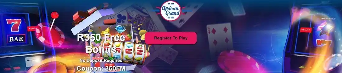 African grand casino homepage screenshot