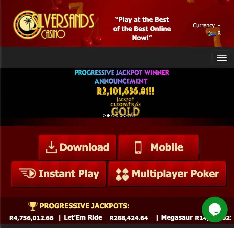 How to access SilverSands Casino lobby