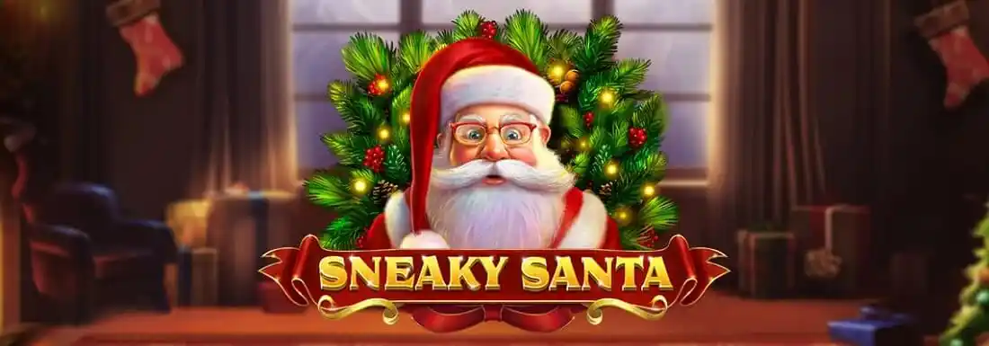 Sneaky santa banner