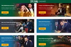 Rewarding Bonuses at Tusk Casino