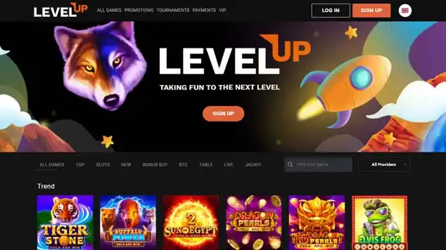 Level Up Casino Screenshot