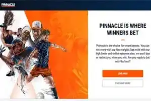 Pinnacle Sportsbook Landing Page