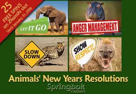Springbok Casino Starts New Year with Inspiring Animal Resolutions