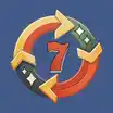 Spinning wheel with 7 in the center