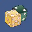 Yellow and green die