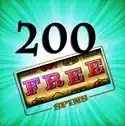 200 free spins