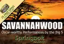 Promo banner for Springbok Casino's SavannahWood Offer