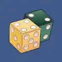 Yellow and green die