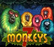 7 monkeys slot logo