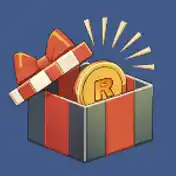 Open gift box with Rand coin in it.