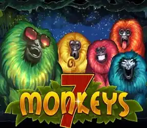 7 monkeys slot logo