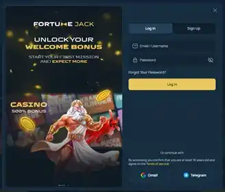 FortuneJack Casino Login