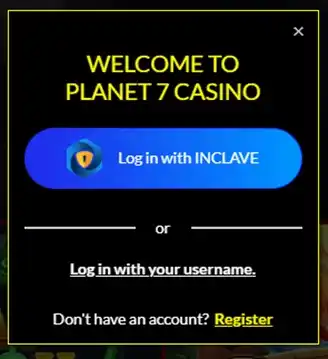 Planet 7 Casino Login