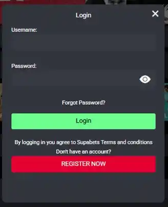 Supabets Login