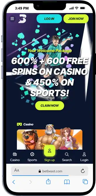 Betbeast on Mobile