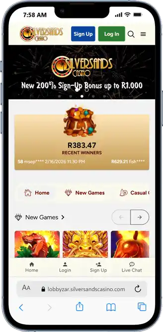 Silversands Casino Mobile
