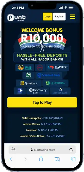 Punt Casino On Mobile