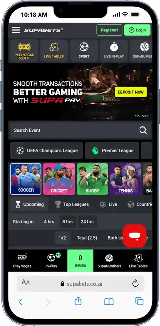 Supabets On Mobile