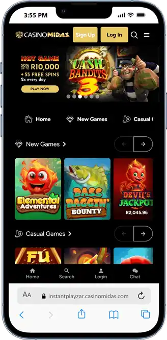 Casino Midas on Mobile