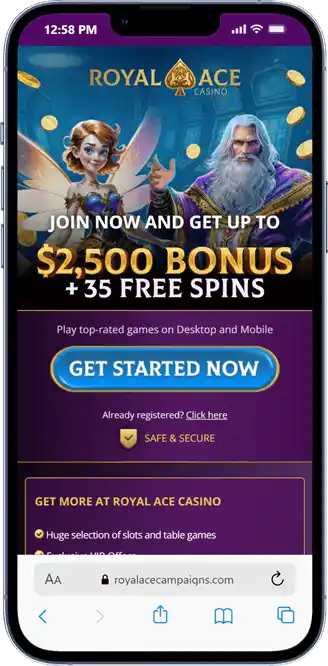 Royal Ace Casino on Mobile