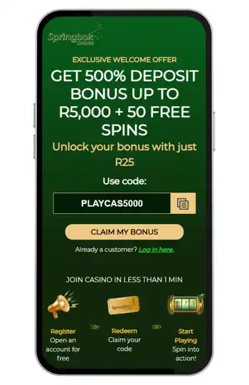 Springbok Casino Mobile