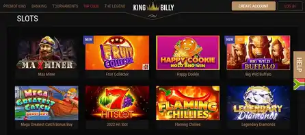 King billy slots