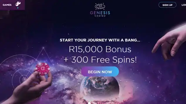 Genesis Casino Lading Page Welcome Bonus
