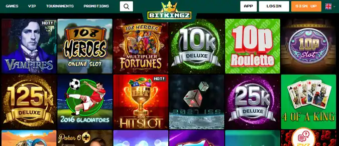 bitkings casino slot games