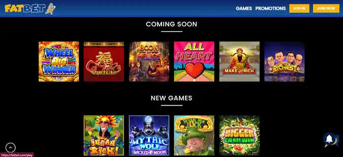 Fatbet casino games