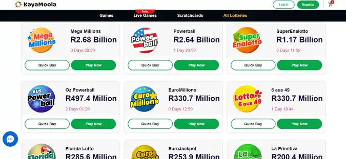 Kayamoola lotteries