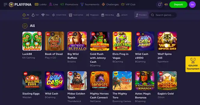 Playfina casino slots