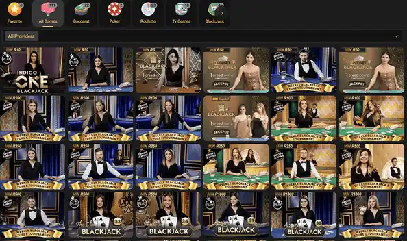 goldrush casino live games