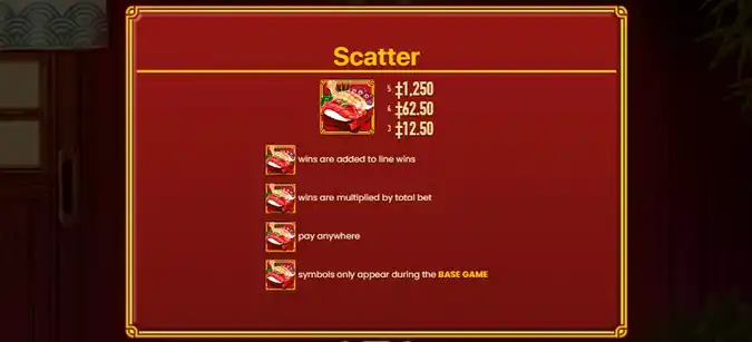 Hey Sushi Slot Scatter