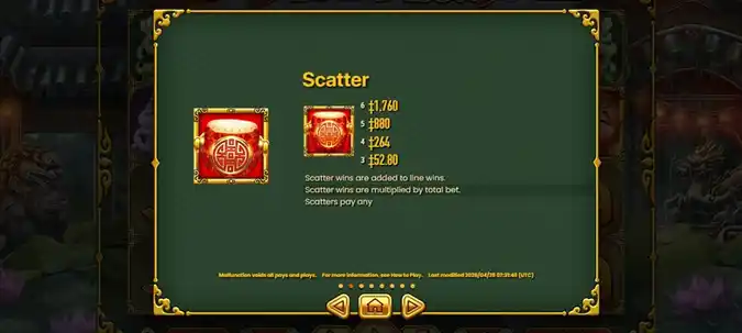 5 Lucky Lions Slot Scatter