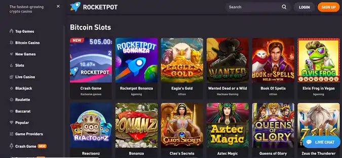 rocketpot casino slots