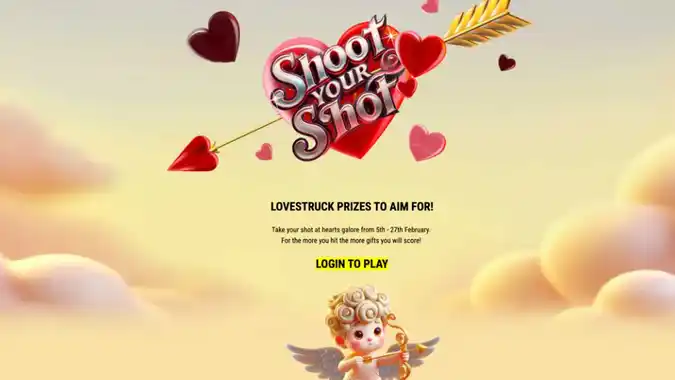 Shoot your shot at ZAR Casino to win Valentine's Day prizes.