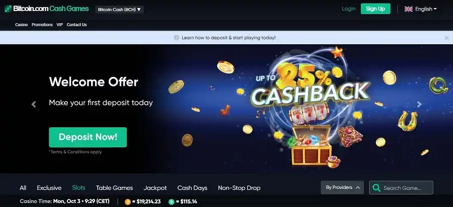 Bitcoin.com Games Casino Bonus